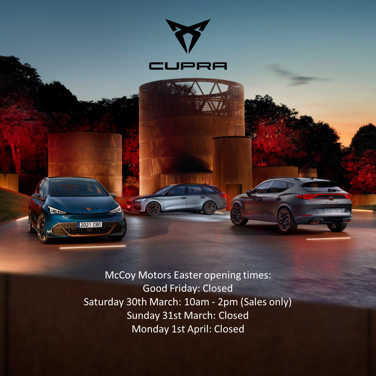 Easter Opening Times